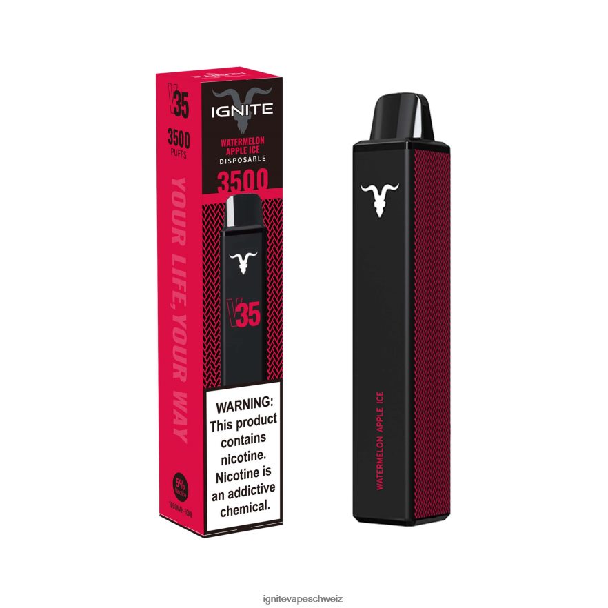 IGNITE Disposable Vape Flavors - IGNITE V35 Vape-Stift Wassermelonen-Apfel-Eis 462HF4140