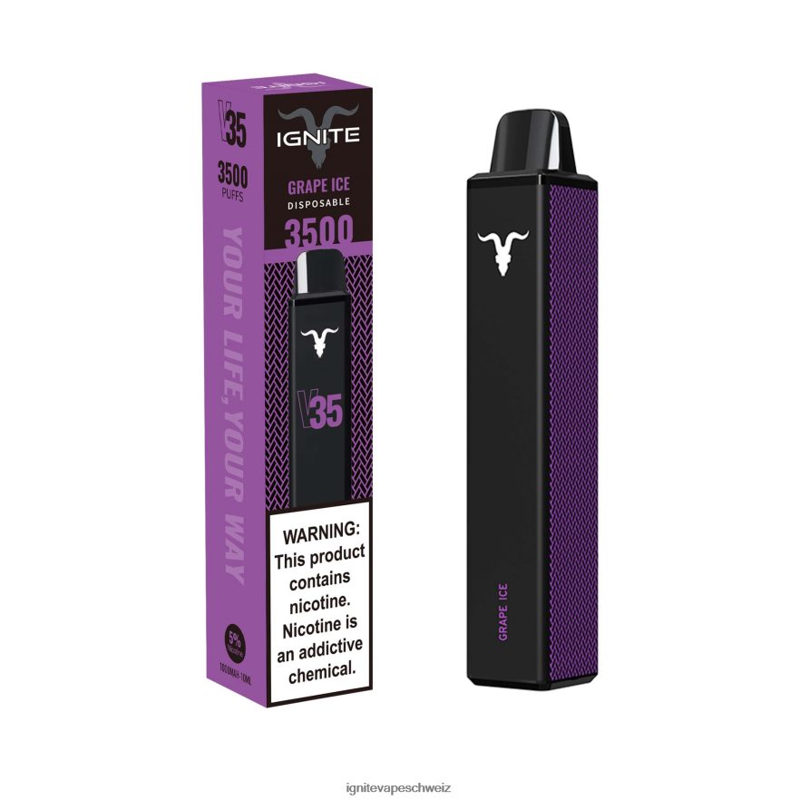 IGNITE Zürich - IGNITE V35 Vape-Stift Traubeneis 462HF4133