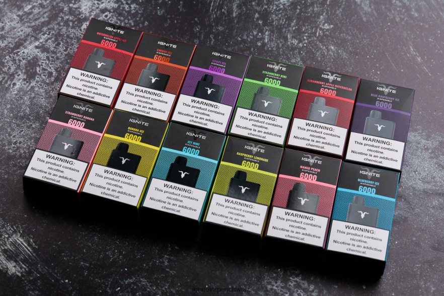 IGNITE Disposable Vape Flavors - IGNITE V60 Vape Pen 10er-Pack eisige Minze 462HF420