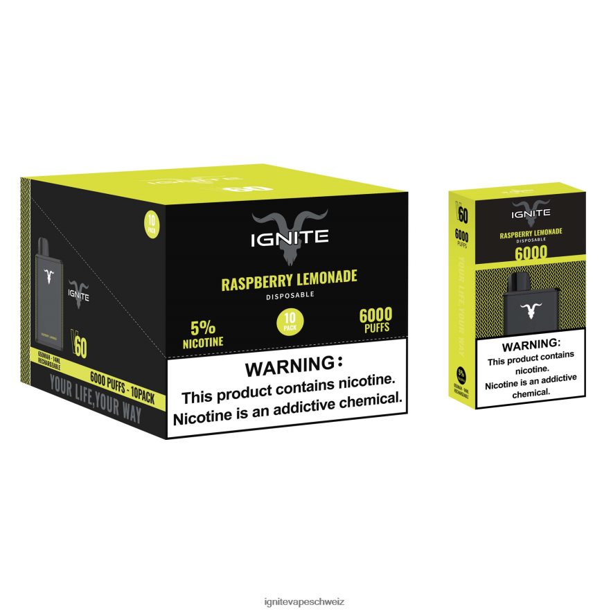 IGNITE Disposable Vape Flavors - IGNITE V60 Vape Pen 10er-Pack eisige Minze 462HF420