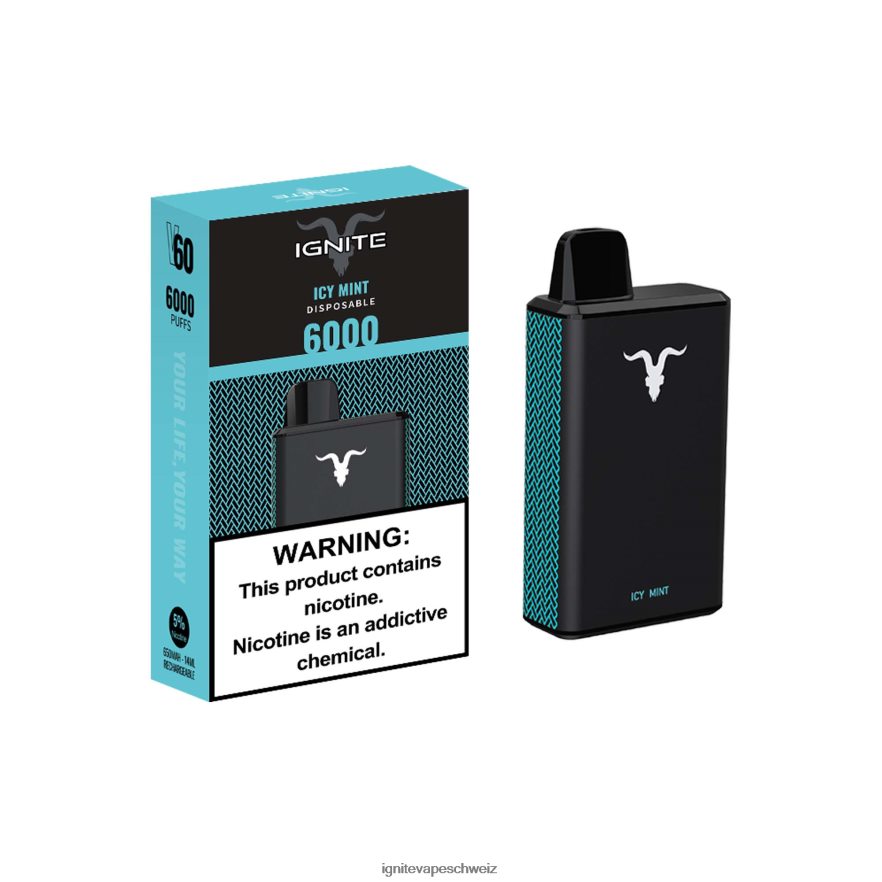 IGNITE Zürich - IGNITE V60 Vape-Stift eisige Minze 462HF433