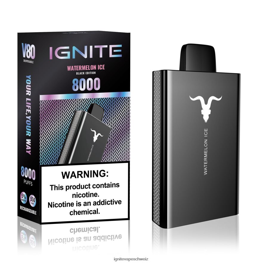 IGNITE Schweiz - IGNITE V80 Vape-Stift Wassermeloneneis 462HF452