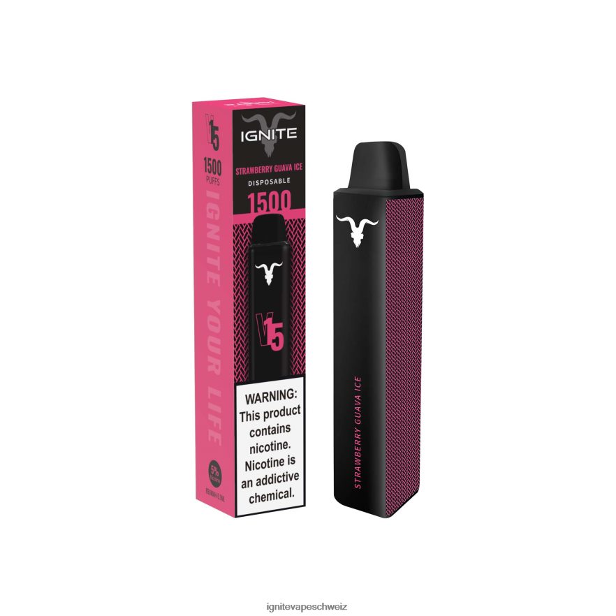 IGNITE Schweiz - IGNITE V15 Vape-Stift grüner Apfel, Pfirsich, Kiwi 462HF4112