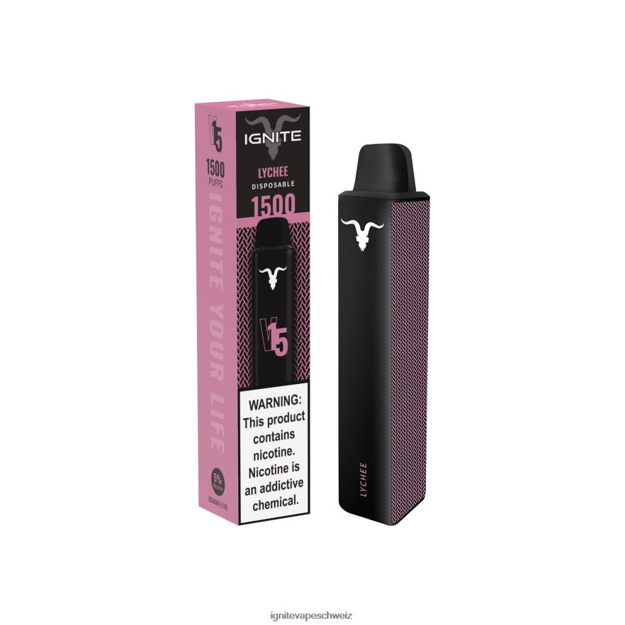 IGNITE Schweiz - IGNITE V15 Vape-Stift grüner Apfel, Pfirsich, Kiwi 462HF4112